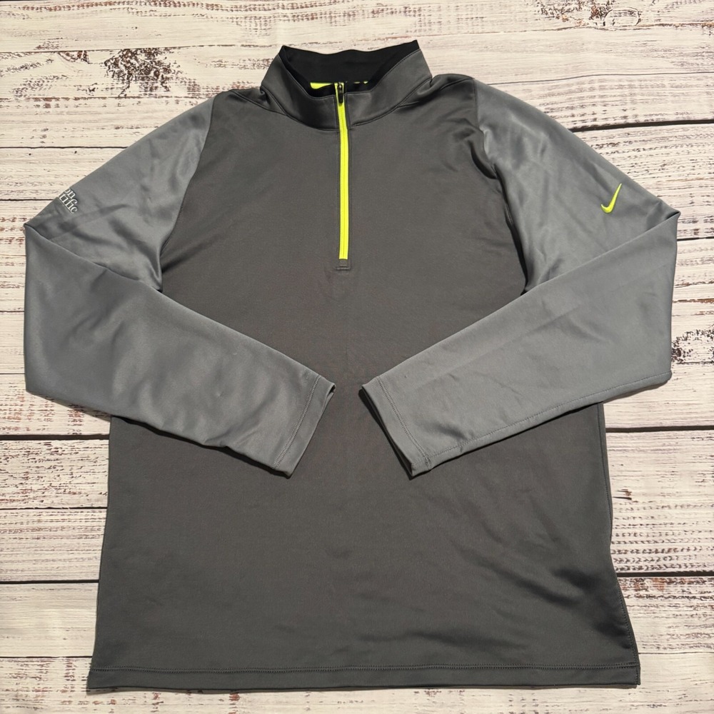 Nike Golf Dri Fit 1/4 Zip Sweater Gray Men's Size Medium